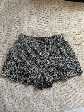 American Eagle Outfitters Black and White High Waist Shorts